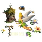 Wallables 3D Wall Décor - Tinker Bell from Disney Fairies, 3-Dimensional Soft Foam Toy Wall Décor, Now with Bonus repositional decals!