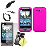 Cbus Wireless Hot Pink Silicone Skin / Case / Cover, LCD Screen Guard / Pro ....