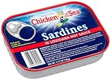 Chicken of the Sea Sardines Hot Sauce, 3.75 Ounce Tins (Pack of 24)