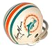 Autographed Mercury Morris Miami Dolphins 2 Bar Throwback Mini Helmet Inscribed 17 0