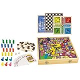 Logitoys - Jeu de société - Coffret 100 Jeux bois