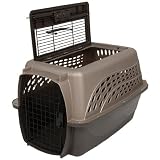 Petmate Two Door Top Load 19-Inch Pet Kennel - Metallic Pearl Tan and Coffee Ground Bottom