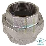 NUSET 1 Malleable Galvanized Iron Union (Grass to Iron: Conical Joint) (G342-25)