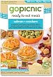 GoPicnic Ready-to-Eat Meals, Salmon + Crackers, 4.3-Ounce Boxes (Pack of 6)