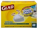 Gladtall Kitchen Trash Bags With Drawstring, Vanilla Scent Odor Shield, 13 Gallon, 40-Count Boxes (Pack of 4)