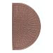 Andersen 272 Medium Brown Polypropylene WaterHog Grand Classic Mat, Half Oval, 2.3' Length x 4' Width, For Indoor/Outdoor
