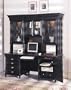 Black 72 inch Credenza and Hutch Home Office Computer Furniture Desk Set
