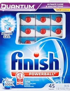 Finish Quantum Dishwasher Detergent with Baking Soda (115 Count)