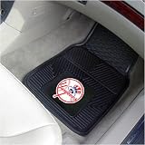 New York Yankees Black 2-Piece Vinyl Car Mat Set