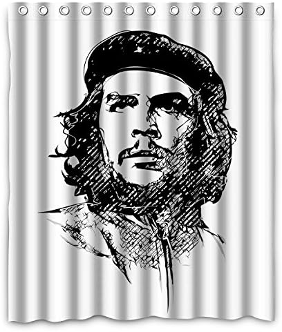 NLBH Designs Che guevara Polyester Fabric Bathroom Shower Curtain
