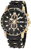 Invicta Men's 1931 Sea Spider Chronograph Black Dial Black Polyurethane Watch