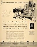 IMAGE OF 1940 Ad Grand Rapids Furniture Makers Guild Chair Table - Original Print Ad