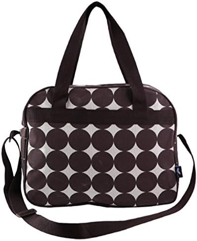 Vwhite Zip Baby Satchel Deluxe Diaper Bag Large Roomy Beach Travel Tote Purse Pack Organizer Brown Dot