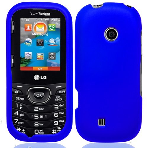 Blue Hard Case Cover for LG Cosmos 3 VN251S +Pen Stylus