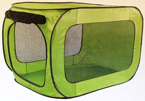 SportPet Pop Open Dog Kennel & Carrier (Small Dog, Green)