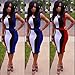 Zeagoo® Women's Summer Patchwork Party Bandage Club Bodycon Dress