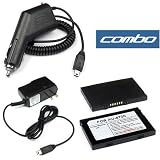 3 Pieces Value Combo Of Audiovox PPC-6700 Standard Battery + Vehicle Power Charger with IC Chip + Home / Wall/ Travel Ac Battery Charger