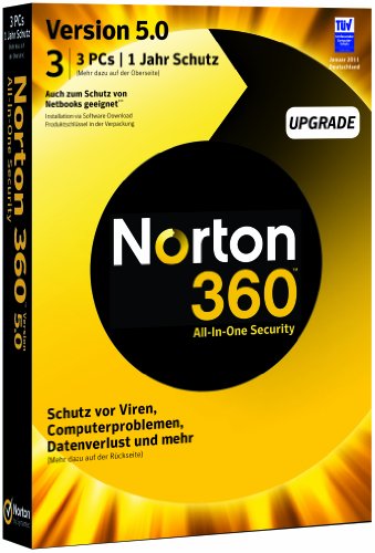 NORTON 360 V5.0 3 PC – Upgrade – deutsch
