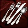 Wallace 65 pc Newbury Frost Flatware Set