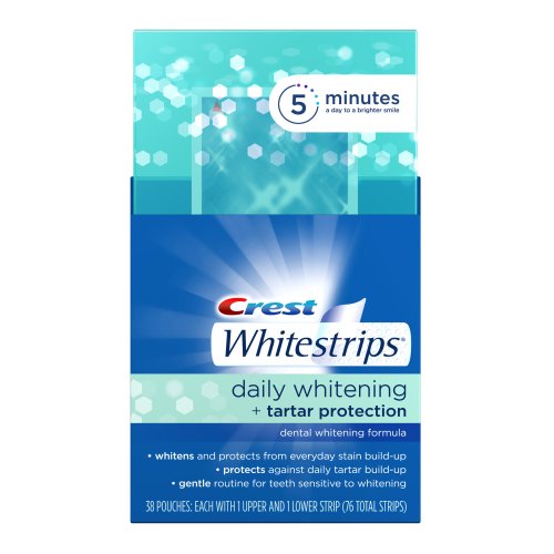 Crest Whitestrips Daily Whitening and Tartar Protection, 38-Count Pouches