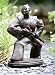 Outdoor Living : Oriental Samurai Garden Sculpture / Ornament - Rosewood