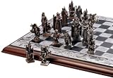 Classic Celtic Mystical Legends Chess Board and Chess Pieces/ Chess Set