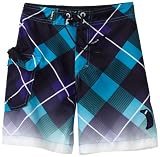 Hurley Boys 2-7 Connect Embroidered Logo Boardshort, Baby Cyan, 2T