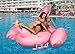 Inflatables Giant Pink Flamingo Pool Float + 3 Flamingo Beverage Holders