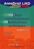 Droit constitutionnel, Institutions politiques Licence de droit 1e ann�e