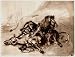 Eugène Ferdinand Victor Delacroix (Lion, a horse lacerate) Art Poster Print - 11