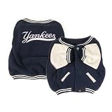Sporty K9 New York Yankees Pet Varsity Jacket - Navy/White Extra Large
