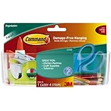 Command Large Caddy, Clear, 2-Caddy