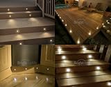 from LEDER SET OF 10 WATERPROOF LED WARM WHITE DECK LIGHTS / DECKING / PLINTH / KITCHEN LIGHTING SET ** HIGH QUALITY 30MM LIGHTS ** Model LDR-DL30
