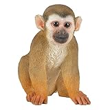 国華園 精巧ポリ製オーナメント 癒しのリスザル 1個 幅12×奥行19×高さ17cm サル