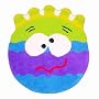 Alex Kids Monster Showers Confused Carl Bath Rug