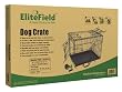 EliteField 30" 3-Door Folding Dog Crate with DIVIDER, 30" Long X 18.5" Wide X 21" High