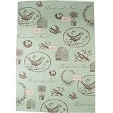 Blue Bird Cavallini Papers Gift Wrap Decorative Decoupage Paper 20 by 28 inches, One