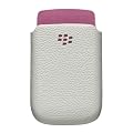 BlackBerry Leder Handytasche f�r Torch 9800 wei�/rosa
