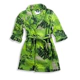 Sleepy Head - Toddler Boy Fleece Robe, Olive