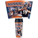 Denver Broncos Official Peyton Manning 16oz Travel Mug