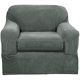 Maytex Braxton Stretch 2-Piece Slipcover Chair, Blue