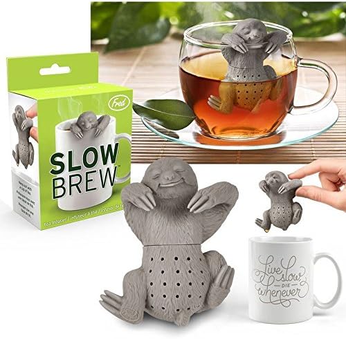 Slow Brew Sloth Tea Infuser Fred Heat-resistant, BPA- phthalate-free silicone