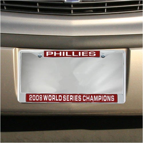 Buy Philadelphia Phillies 2008 World Series Champions License Plate Frame by Football Fanatics
