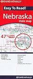 Rand McNally Easy to Read Nebraska State Map