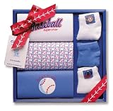Carters 6 Piece Apparel Gift Set in Baseball All-Star Motif, Blue