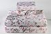 Dreamy Linens Asian Insipred Dragon and Red Peonies Print Twin XL Sheet Set
