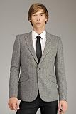 J. Lindeberg Nixon Herringbone Mud Grey Blazer