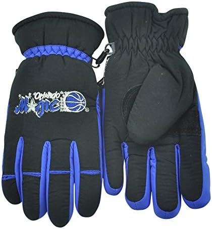 NBA Orlando Magic Winter Snow Gloves Thermal Insulation One Size Basketball Black