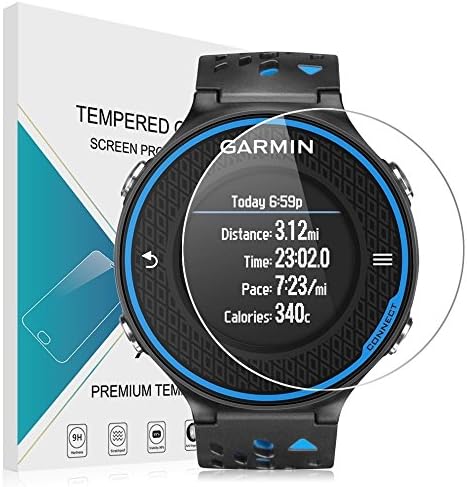 Garmin Forerunner 620 Screen Protector,TYDEUS Ultra-thin 9H Hardness Shatterproof Anti-Scratch HD Clear Tempered Glass Screen Protector for Garmin Forerunner 620 GPS Watch Garmin Forerunner 620 Glass