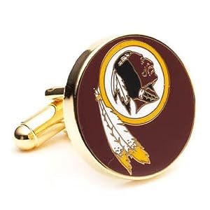 Washington Redskins NFL Logo'd Executive Cufflinks w/Jewelry Box by Cuff Links